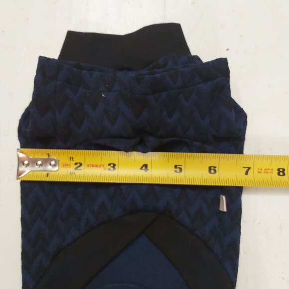 JLCP.CHN Navy Blue/Black Argyle Pullover Dog Shirt - XS - Picture 4 of 6